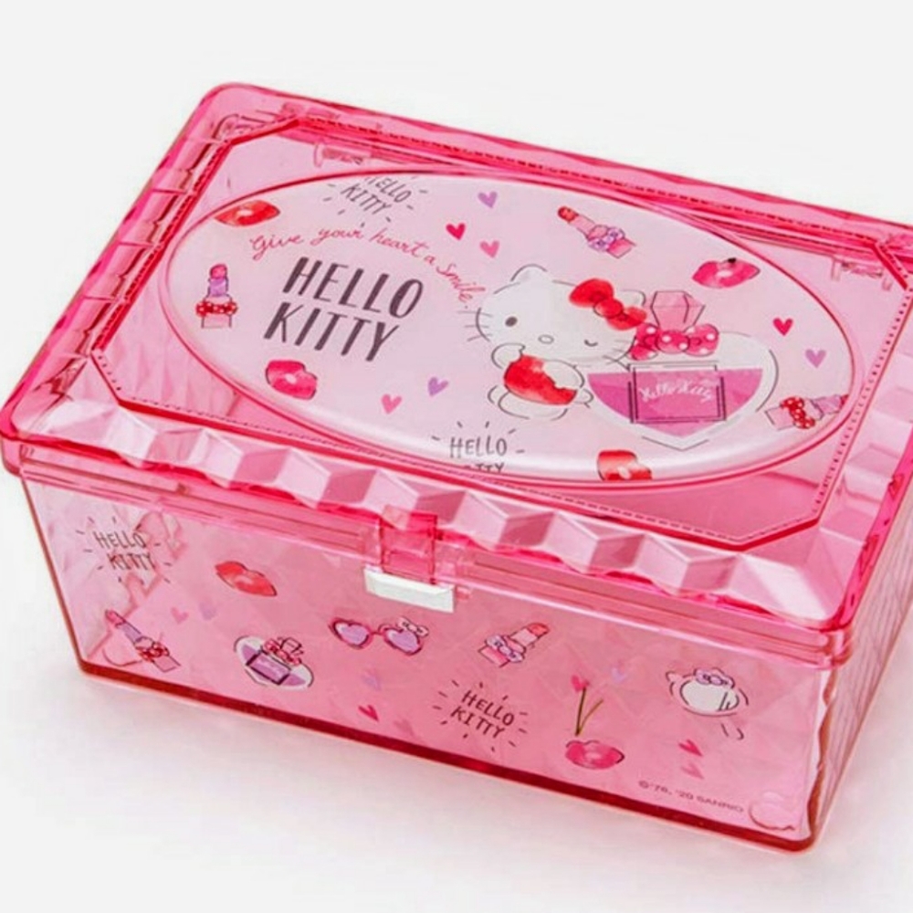 Hello Kitty Sanrio Crystal Pink Trinket Box